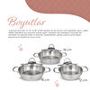 Picture of Serenk 6 Pieces Egg Pan Set, Stainless Steel 5", 6" and 7" Skillet Frying Pan