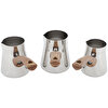 Picture of Serenk Definition 4 Pieces Stainless Steel Coffee Pot Set with Stand