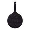 Serenk Fun Cooking Gülen Yüz Alüminyum Döküm Granit Kaplama Pankek Tava 26 cm. ürün görseli