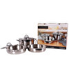 Picture of Serenk Modernist 5 Piece Stainless Steel Pots and Pan Set