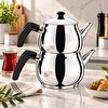 Serenk Excellence Mini Boy Çelik Çaydanlık 0,75 L Demlik, 1,5 L Suluk. ürün görseli