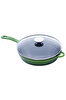 Picture of Sürel Cast iron glass lid  fry pan 28 cm green