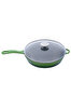 Picture of Sürel Cast iron glass lid  fry pan 28 cm green