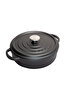 Picture of Sürel   Cast iron round shallow casserole   28 cm black