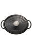 Picture of Sürel Cast iron oval casserole   23X29 cm black