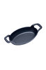 Picture of Sürel Cast iron oval baking dish   21x13cm  black