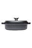 Picture of Sürel Cast iron round shallow casserole   24 cm black