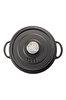 Picture of Sürel Cast iron round shallow casserole   24 cm black