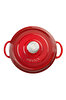 Picture of Sürel Cast iron round casserole     24 cm degrade red