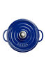 Picture of Sürel Cast iron round casserole blue 28 cm