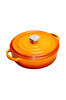 Picture of Sürel   Cast iron round shallow casserole   28 cm orange