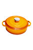 Picture of Sürel Cast iron round shallow casserole   24 cm orange
