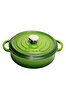 Picture of Sürel   Cast iron round shallow casserole   28 cm green