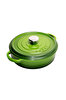 Picture of Sürel   Cast iron round shallow casserole   28 cm green