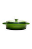 Picture of Sürel   Cast iron round shallow casserole   28 cm green
