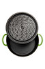 Picture of Sürel   Cast iron round shallow casserole   28 cm green