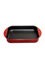 Picture of Sürel Cast iron rectangular deep tray   23X31 cm red