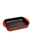 Picture of Sürel Cast iron rectangular deep tray   23X31 cm red