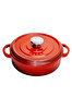 Picture of Sürel Cast iron round shallow casserole   24 cm red