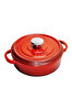 Picture of Sürel Cast iron round shallow casserole   24 cm red