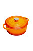 Picture of Sürel Cast iron round casserole    28 cm degrade orange