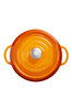 Picture of Sürel Cast iron round casserole    28 cm degrade orange