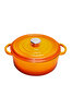 Picture of Sürel Cast iron round casserole    28 cm degrade orange
