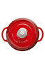 Picture of Sürel Cast iron round casserole      20 cm  degrade red