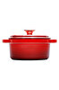Picture of Sürel Cast iron round casserole      20 cm  degrade red