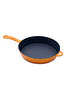 Picture of Sürel Cast iron glass lid  fry pan 28 cm orange