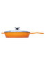 Picture of Sürel Cast iron glass lid  fry pan 28 cm orange
