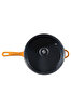 Picture of Sürel Cast iron glass lid  fry pan 28 cm orange