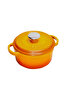 Picture of Sürel Cast iron round casserole      20 cm degrade orange