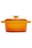 Picture of Sürel Cast iron round casserole      20 cm degrade orange