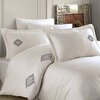 Picture of Hobby Premium Azra Cream - Poplin Double Embroidered Duvet Cover Set