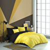 Picture of Hobby Diamond Yellow - Black - Poplin Single Duvet Cover Set