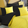 Picture of Hobby Diamond Yellow - Black - Poplin Single Duvet Cover Set