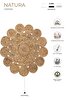 Picture of Koza Carpet Natura Hand Woven Jute Bohemian Style Authentic Living Room Living Room Corridor Bedroom Natural Carpet 00003A 90 x 90