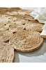 Picture of Koza Carpet Natura Hand Woven Jute Bohemian Style Authentic Living Room Living Room Corridor Bedroom Natural Carpet 00003A 90 x 90