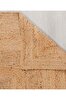 Picture of Koza Carpet Natura Hand Woven Jute Bohemian Style Authentic Living Room Living Room Corridor Bedroom Natural Carpet 00010A 90 x 150