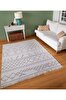 Picture of Koza Home Duo White Beige Double Sided Washable Woven Rug 23001A 80 x 150