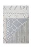Picture of Koza Home Duo White Gray Double Sided Washable Woven Rug 23001A 60 x 100
