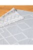 Picture of Koza Home Duo White Gray Double Sided Washable Woven Rug 23001A 60 x 100