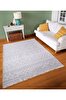 Picture of Koza Home Duo White Gray Double Sided Washable Woven Rug 23001A 60 x 100