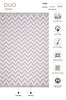 Picture of Koza Home Duo White Pink Double Sided Washable Woven Rug 23002A 60 x 100