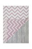 Picture of Koza Home Duo White Pink Double Sided Washable Woven Rug 23002A 60 x 100