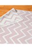 Picture of Koza Home Duo White Pink Double Sided Washable Woven Rug 23002A 60 x 100