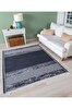 Picture of Koza Home Duo White Black Double Sided Washable Woven Rug 23003A 60 x 100