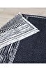 Picture of Koza Home Duo White Black Double Sided Washable Woven Rug 23003A 60 x 100