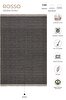 Picture of Koza Halı Rosso Black Woven Sisal Rug Jute Carpet Kilim Living Room Bedroom Hallway Carpet 23033A 60 x 100